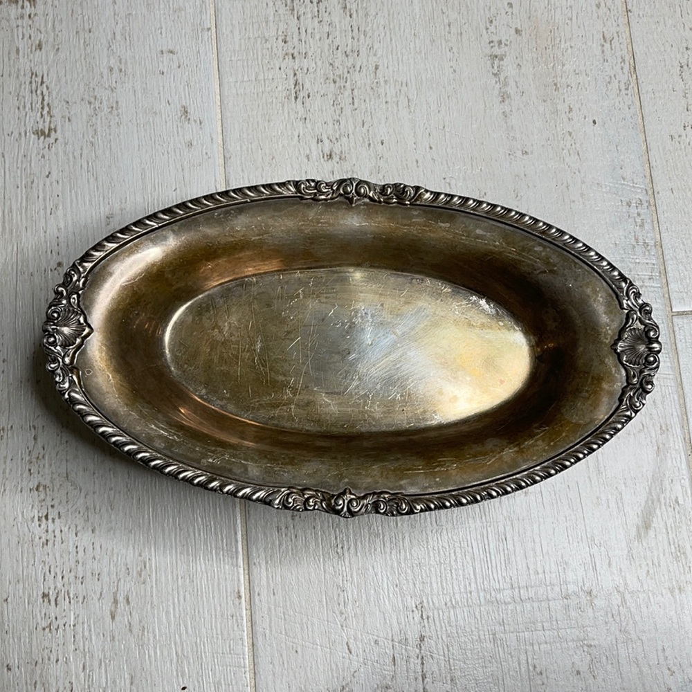 Crescent Silverware Manufacturing Co. Vintage Silver Serving Dish